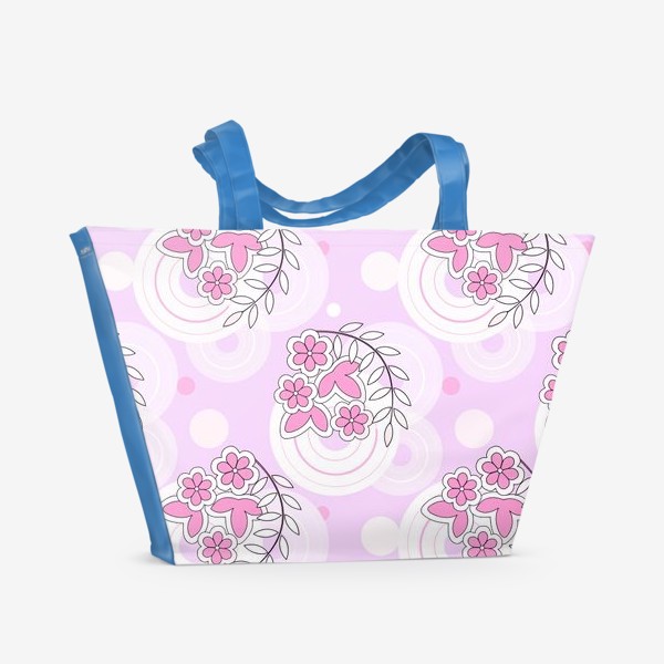 Пляжная сумка «Розовый сад»