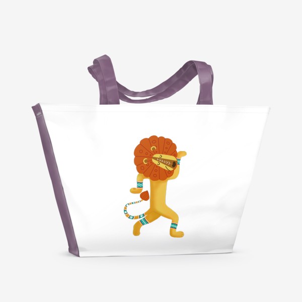 Пляжная сумка «Танцующий лев»