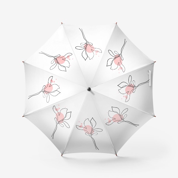 Зонт «Магнолия в стиле Line art.»