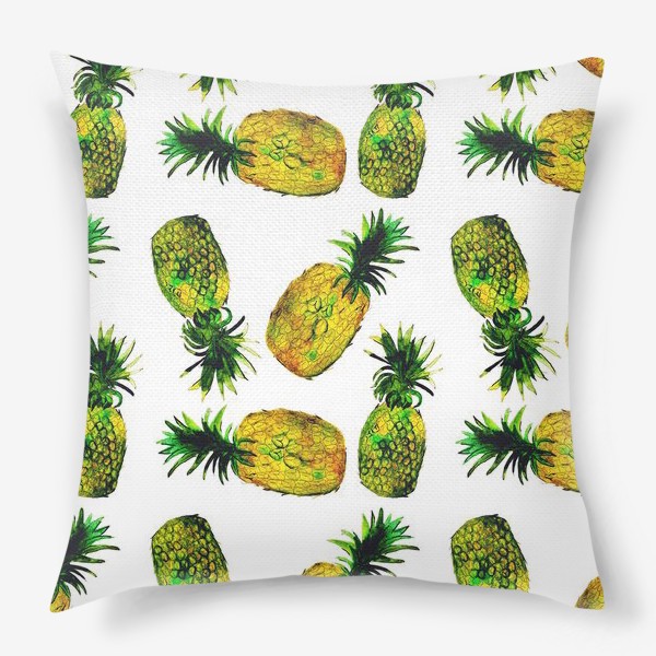 Подушка «Зеленые ананасы»