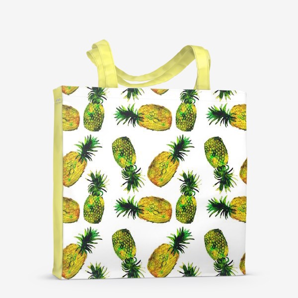 Сумка-шоппер «Зеленые ананасы»