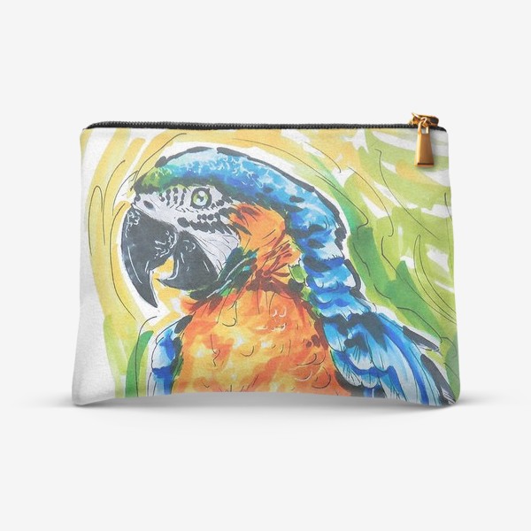 Косметичка «Тропическая птица - попугай ара»