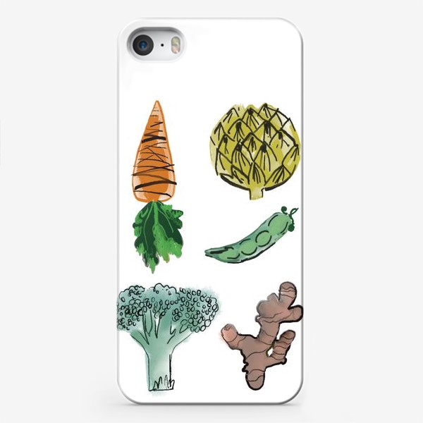 Чехол iPhone «Набор полезных овощей»