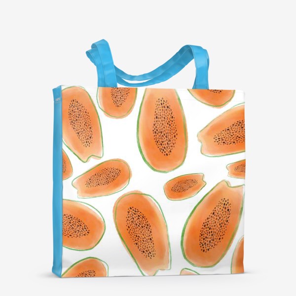 Сумка-шоппер «Акварельная папайя»
