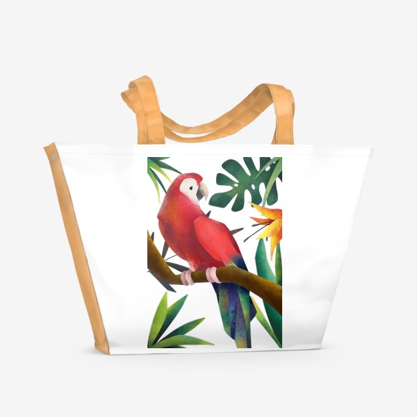 Пляжная сумка «Попугай Ара»