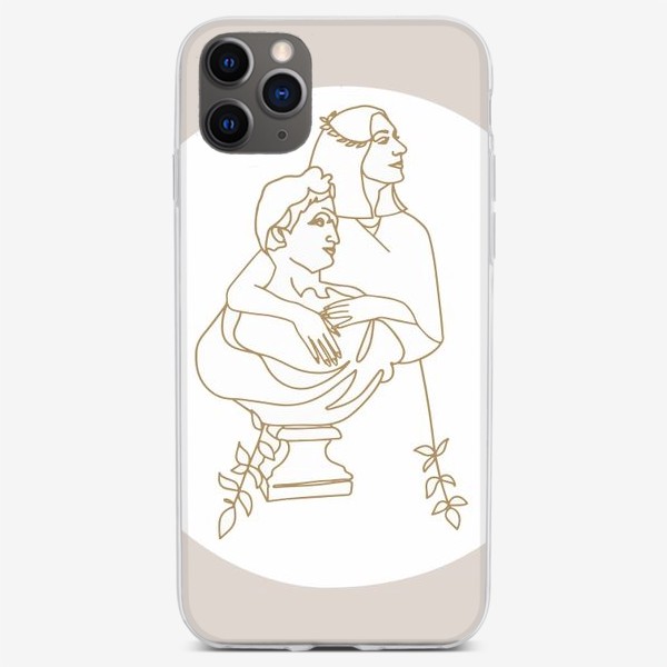 Чехол iPhone «Бюст Давида и дева»