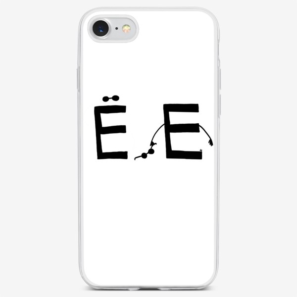 Чехол iPhone «Ё-Е. Буква в очках»
