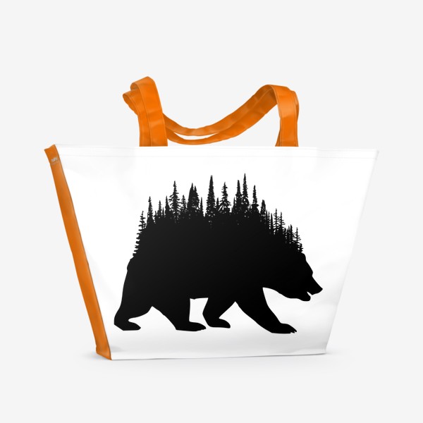 Пляжная сумка «Медведь! Смотри, медведь!»