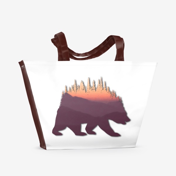 Пляжная сумка «Медведь! Смотри, медведь!»