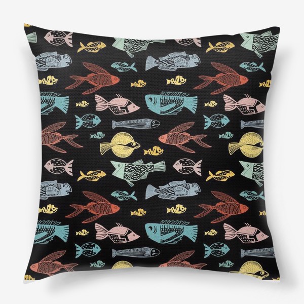 Подушка «Океанские рыбки»