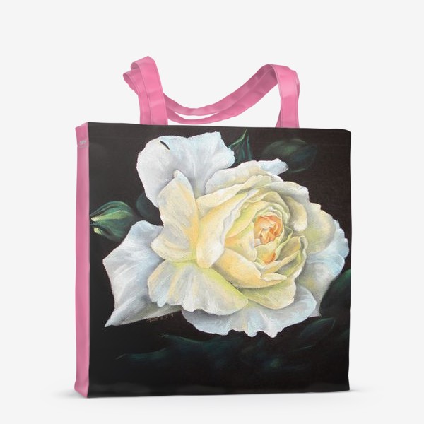 Сумка-шоппер «Белая роза пастель»