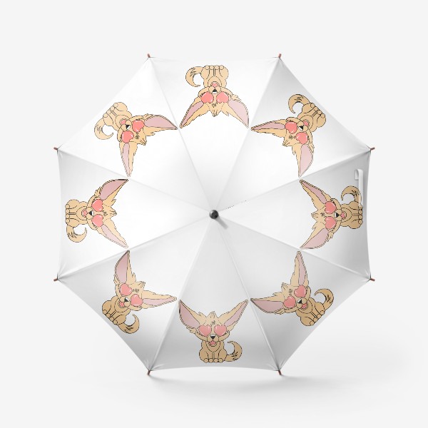 Зонт «Влюбленный лис Фенька»