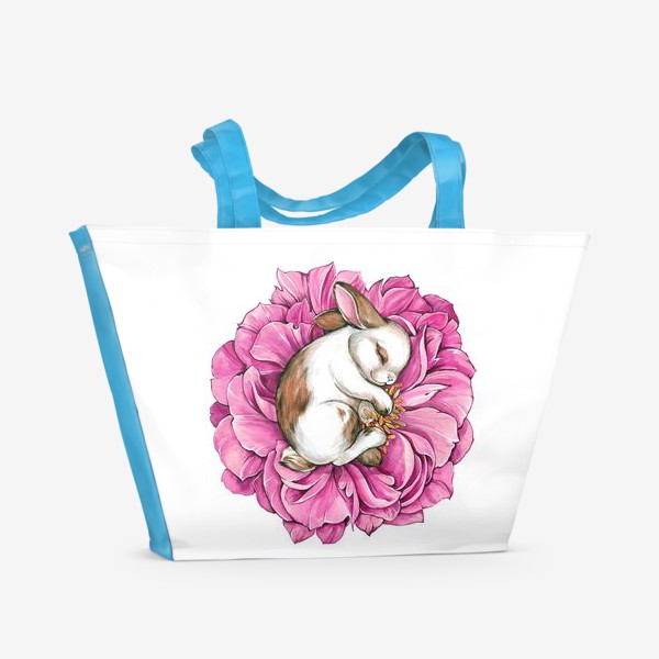 Пляжная сумка «Цветочный соня»