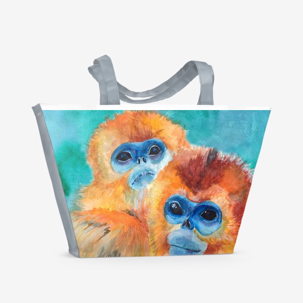 Пляжная сумка « Рыжие обезьянки»