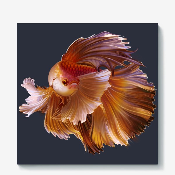 Холст «Золотая рыбка. Вуалехвост»