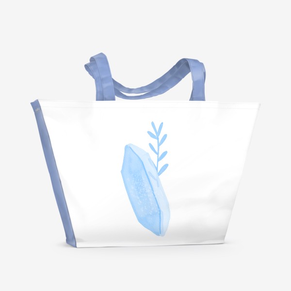 Пляжная сумка «Голубой кристалл. Символ духа и интеллекта»