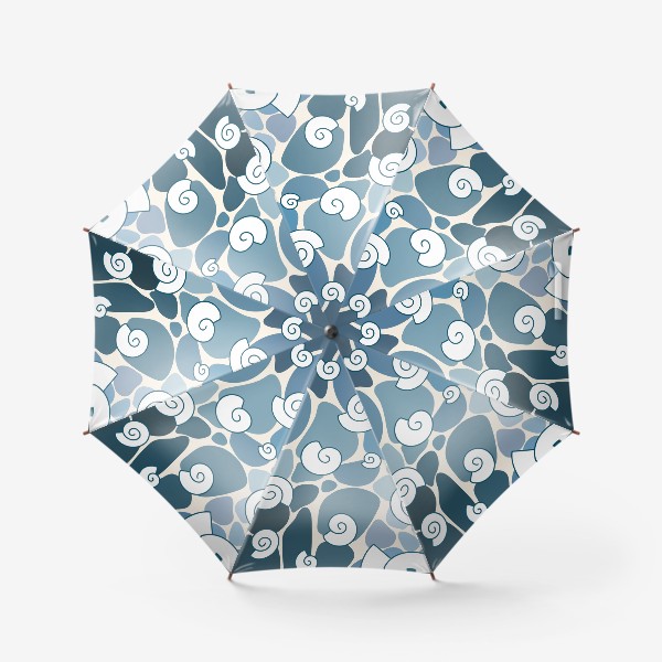 Зонт «Морские камушки и ракушки»