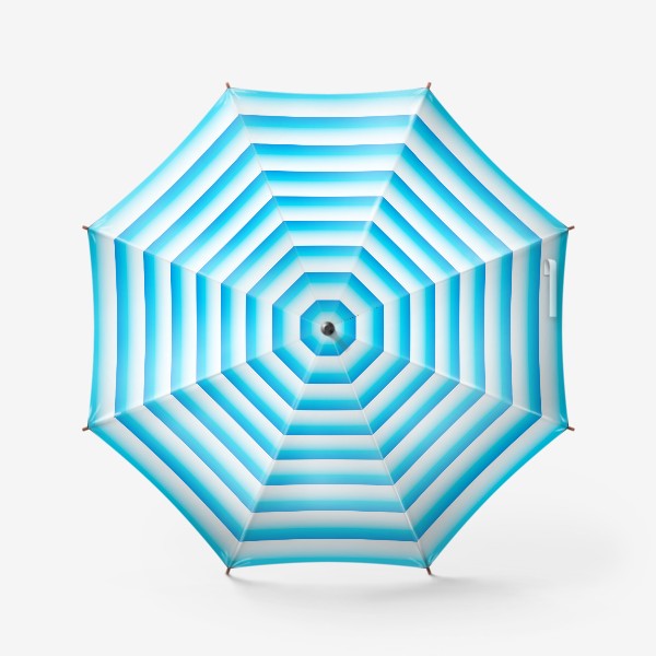 Зонт «Голубые полосы. Тельняшка.»