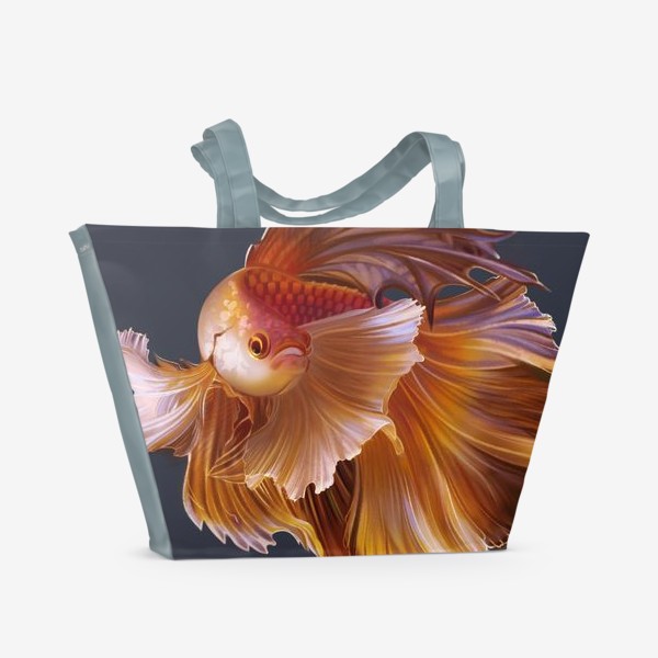 Пляжная сумка «Золотая рыбка. Вуалехвост»