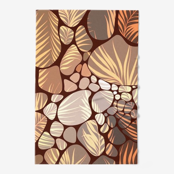 Полотенце «Камушки и пальмовые листья Релакс»