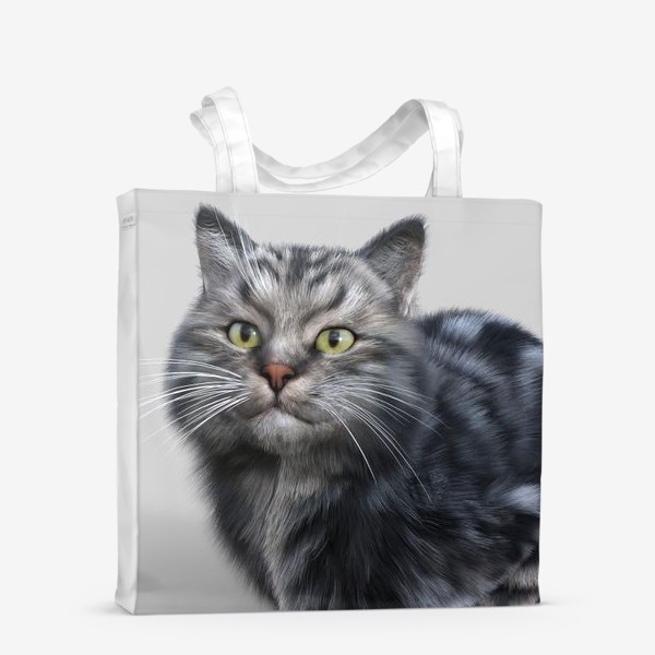 Сумка-шоппер «Серебристый кот»