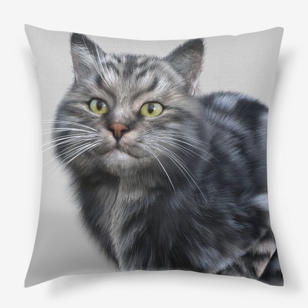 Подушка «Серебристый кот»