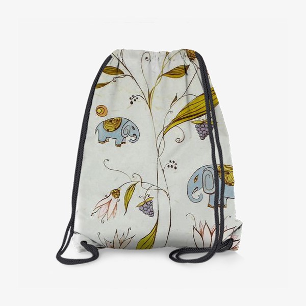 Рюкзак «Веселые слоны, рисунок со слониками»