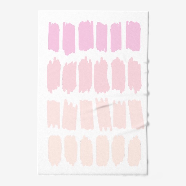 Полотенце «Пастельные абстрактные мазки в бежевой и розовой гамме»
