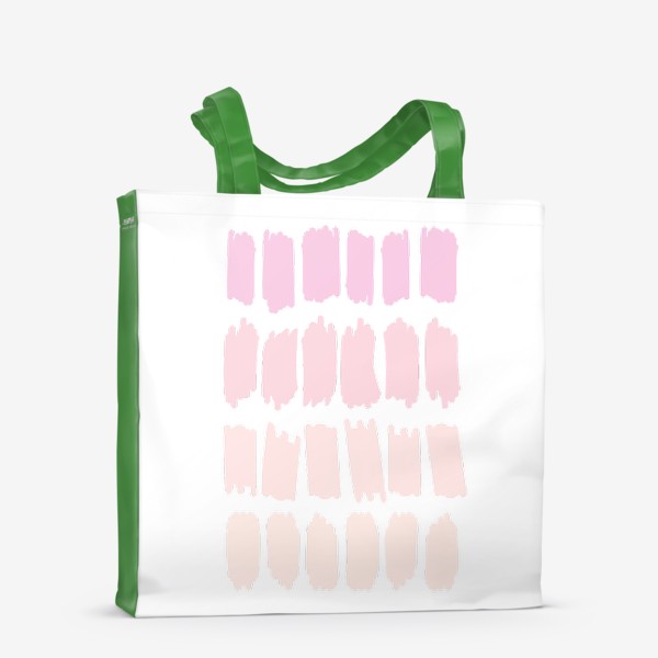 Сумка-шоппер «Пастельные абстрактные мазки в бежевой и розовой гамме»