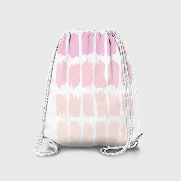 Рюкзак «Пастельные абстрактные мазки в бежевой и розовой гамме»