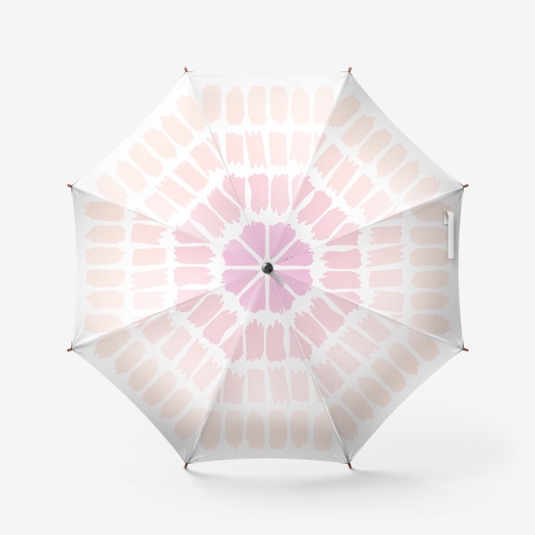Зонт &laquo;Пастельные абстрактные мазки в бежевой и розовой гамме&raquo;