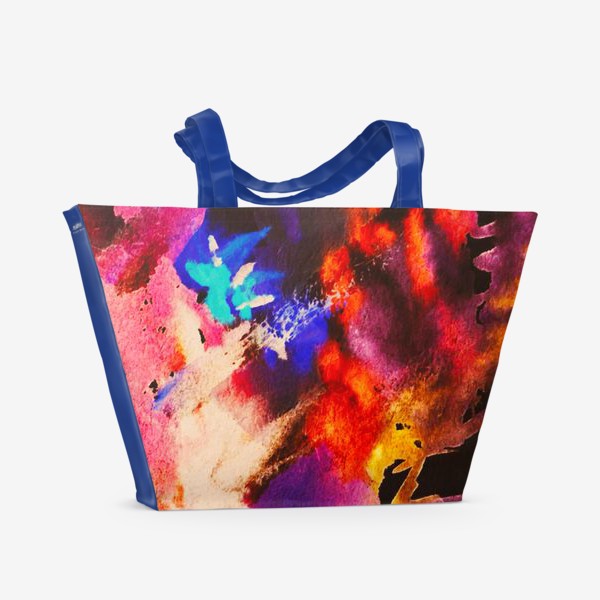 Пляжная сумка &laquo;Акварель "Цветные сны" (Watercolor " Color dreams ")&raquo;