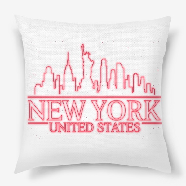 Подушка «Города Мира - Нью Йорк США»