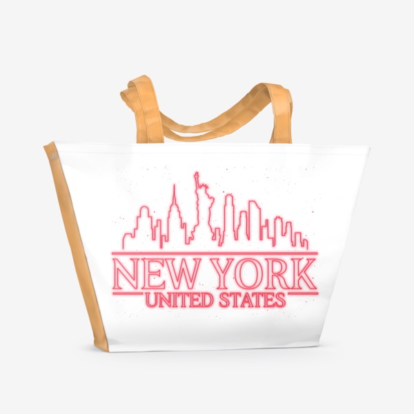 Пляжная сумка «Города Мира - Нью Йорк США»