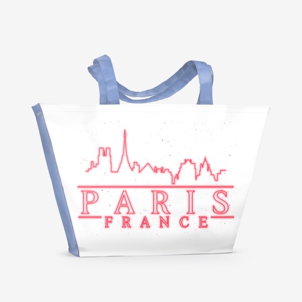 Пляжная сумка «Города Мира - Париж Франция»