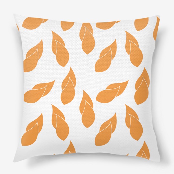 Подушка «Оранжевые листья»
