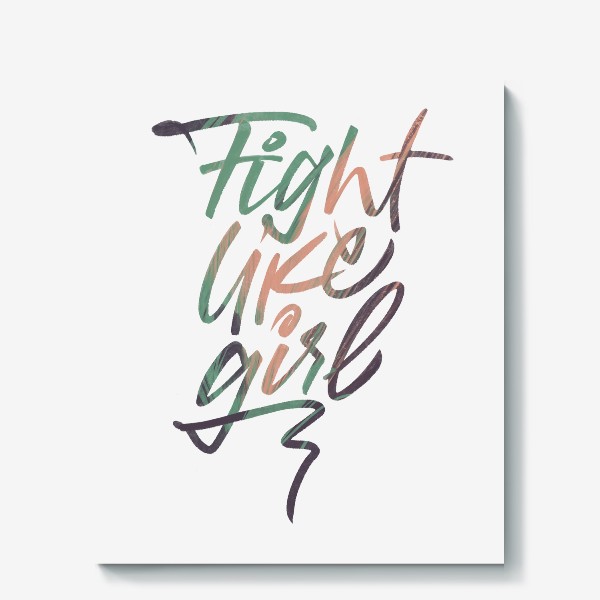 Холст «Fight like a girl»