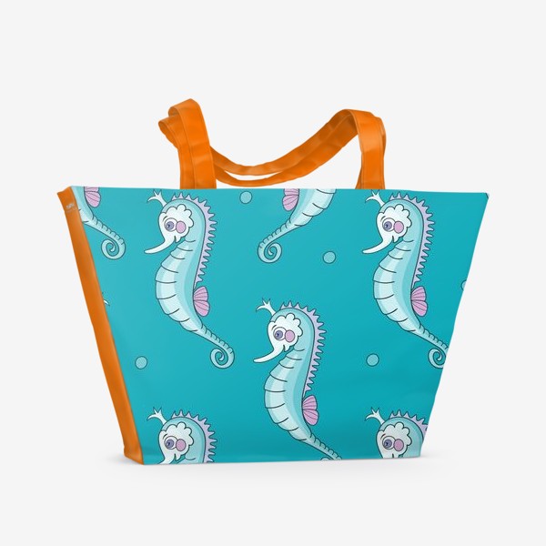 Пляжная сумка «Морской конек.»