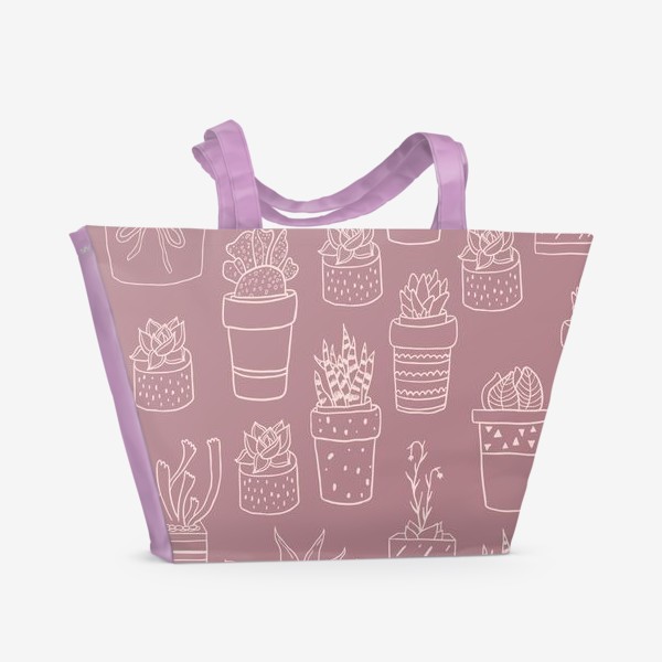 Пляжная сумка «Succulents power»