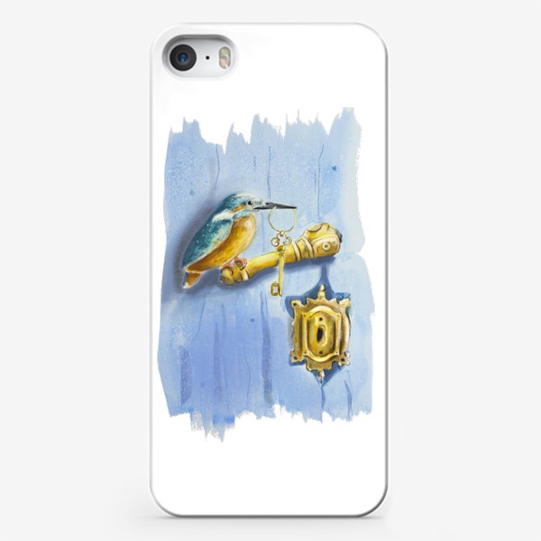 Чехол iPhone «Птица с ключом»