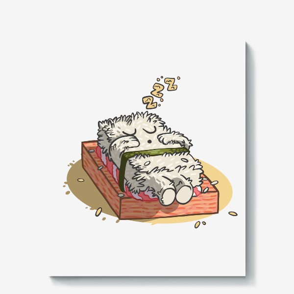 Холст «Спящие суши - Sleeping Sushi»