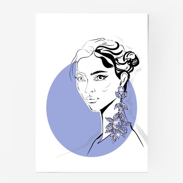 Постер «Девушка в сережках»