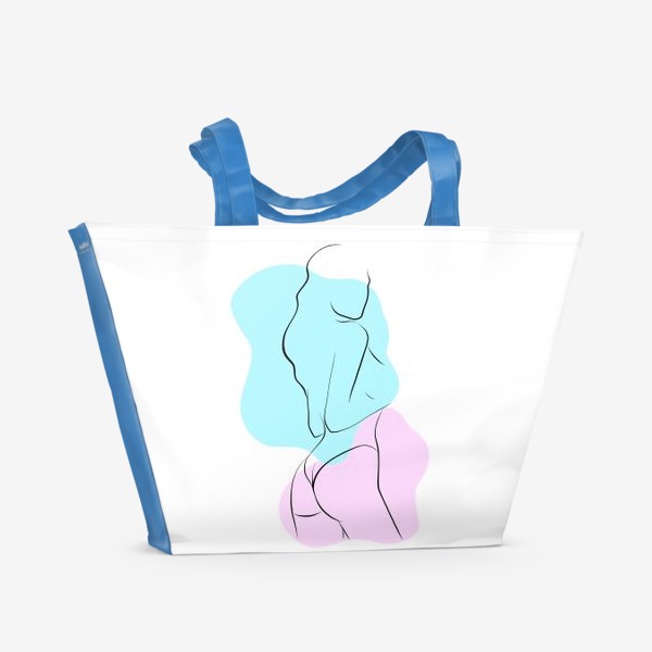Пляжная сумка «Силуэт девушки в купальнике»