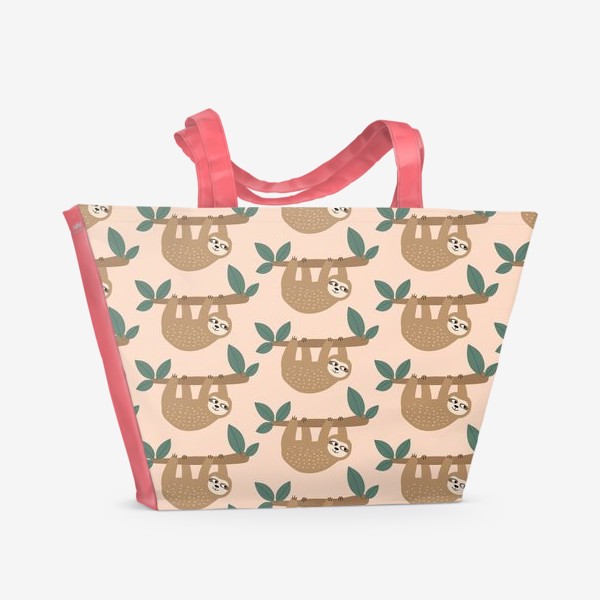 Пляжная сумка «Милые ленивцы»