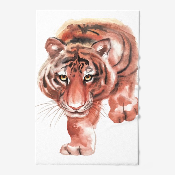 Полотенце «Акварельный тигр»