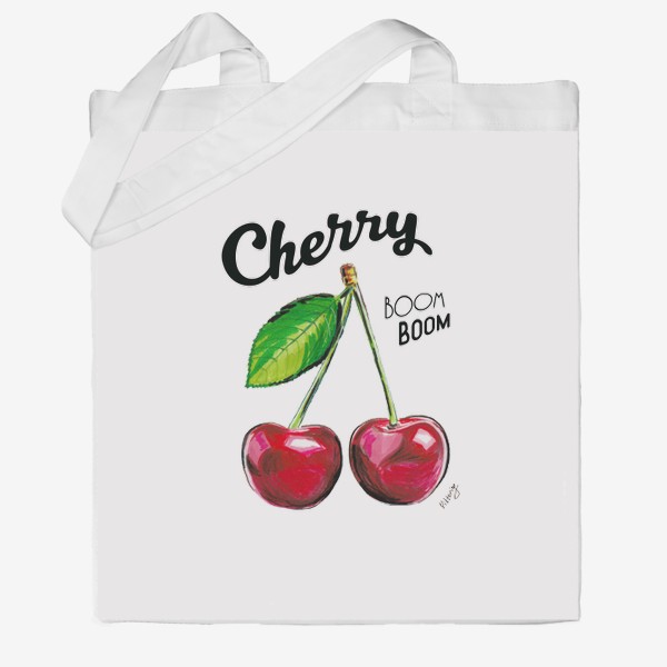 Сумка хб «Cherry boom boom!»