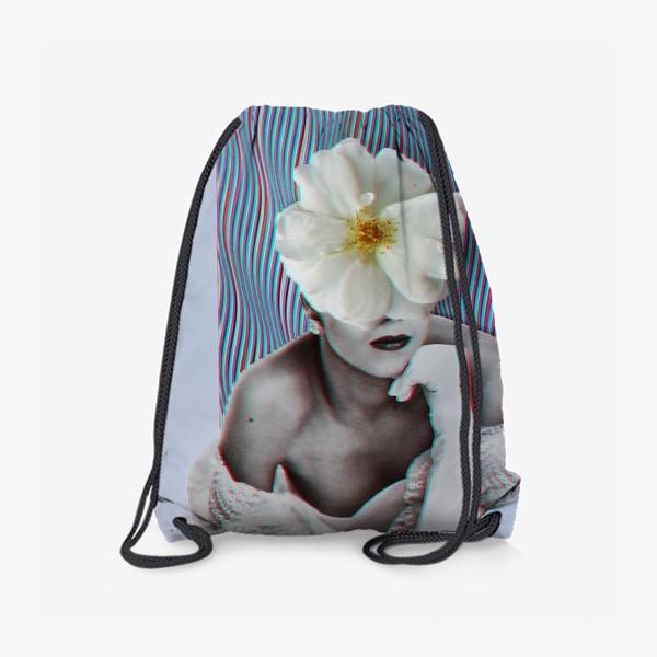 Рюкзак «Коллаж - Поговорим? Цветы, ретро, современное искусство»