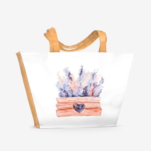 Пляжная сумка «Лаванда »