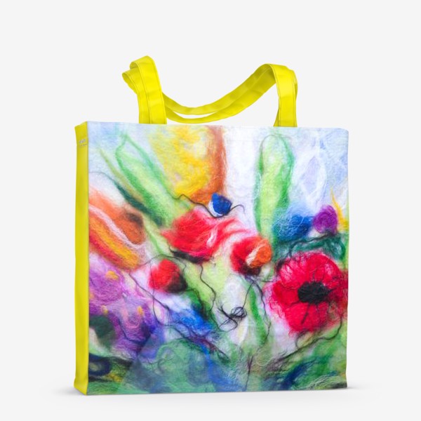 Сумка-шоппер «Войлочные цветы»