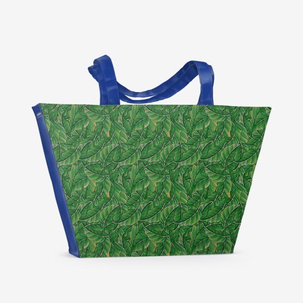 Пляжная сумка «Листья паттерн»